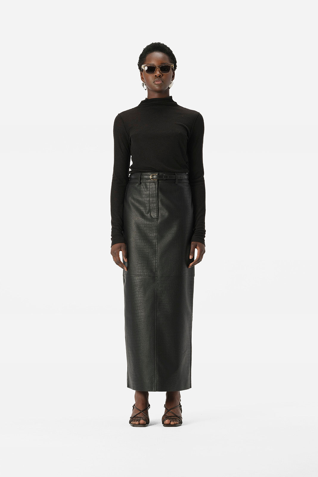 アエレ aere high-waist tuck skirt aereアエレ / high-waist tuck skirt aere high-waist velours skirt