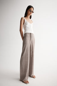 Oscar Knit Pant Dark Taupe