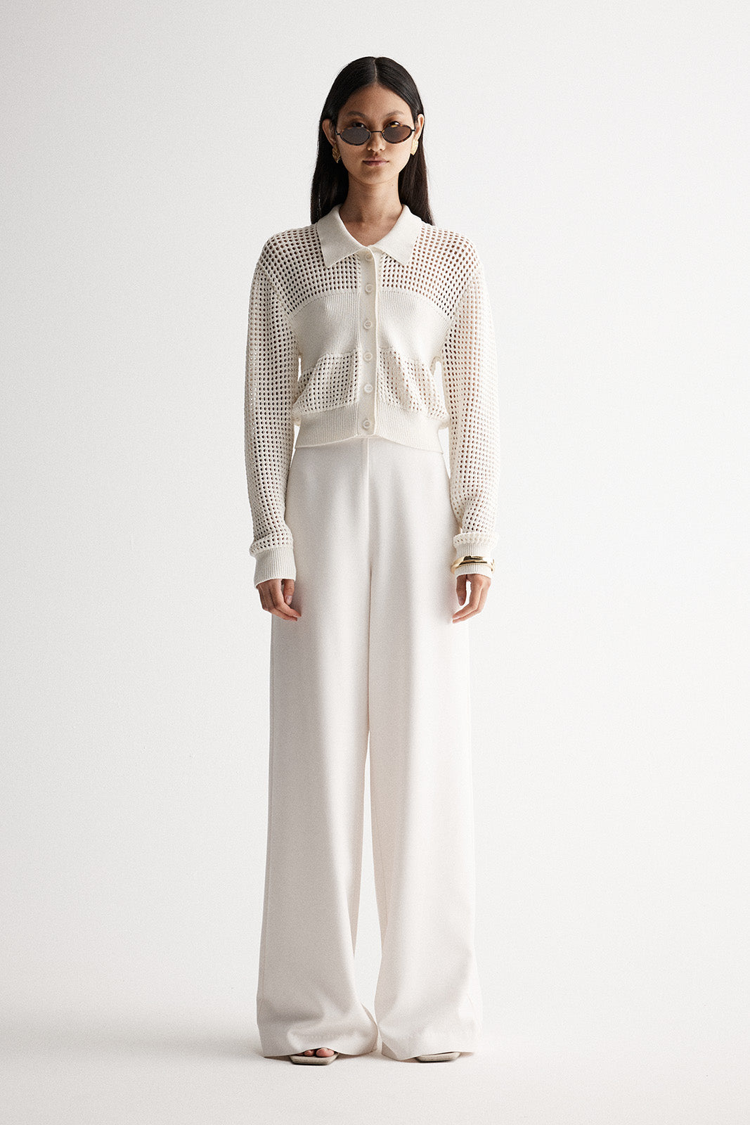 Aimee Crochet Top Ivory