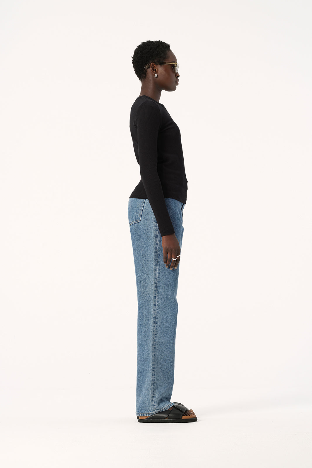 Nola Long Sleeve Top Black
