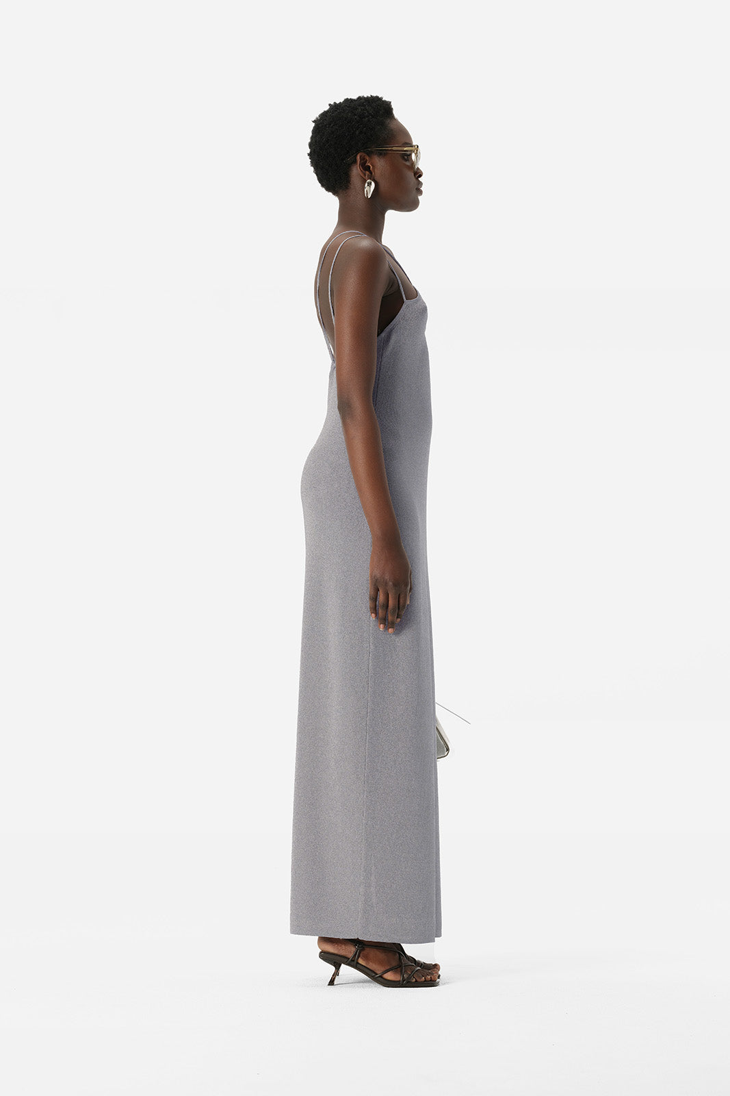 Selene Knit Dress Chrome