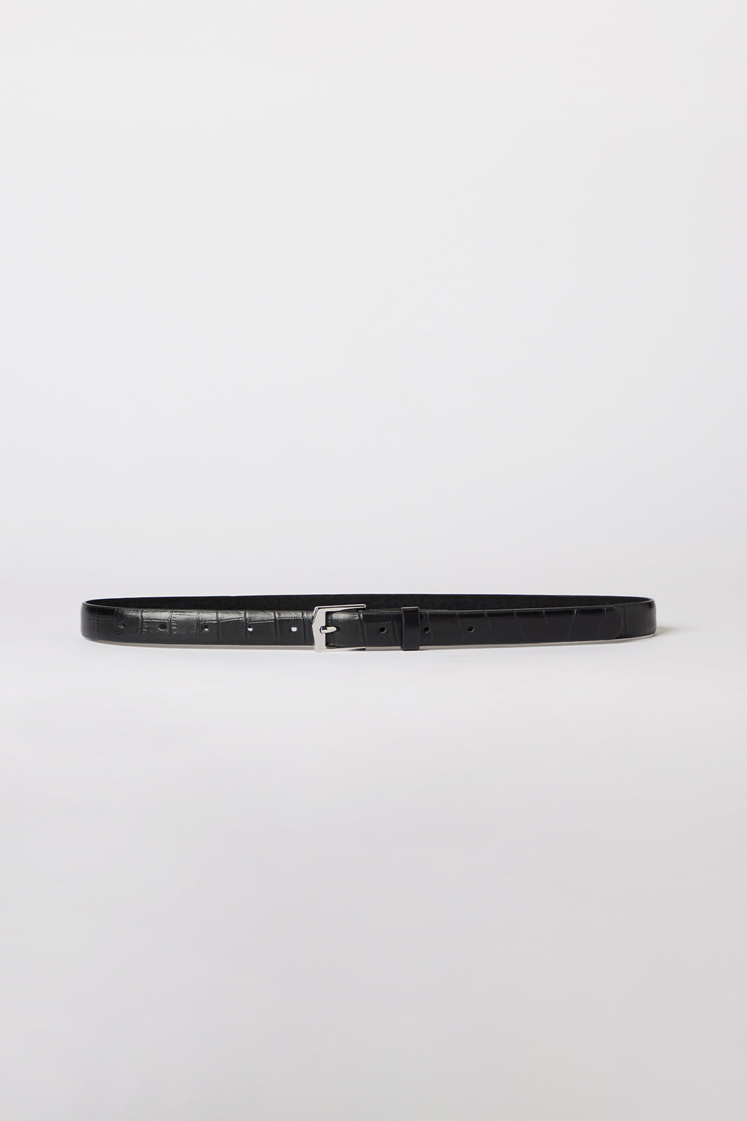 Ida Belt 2.0Cm Black Croc