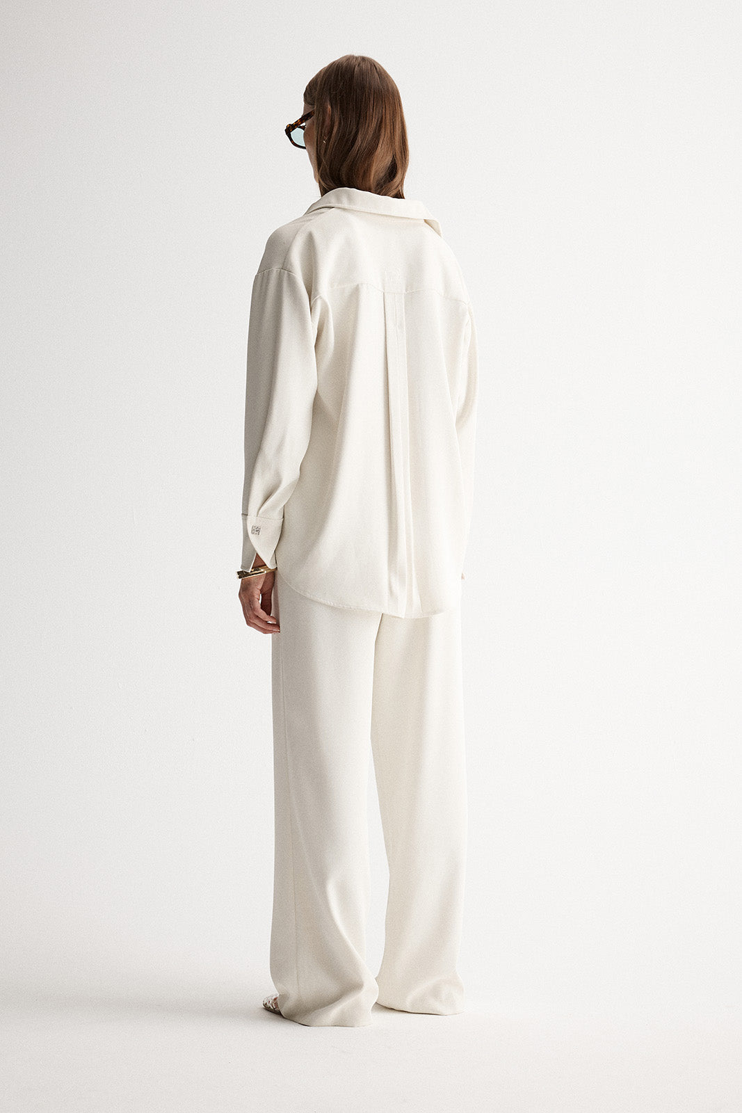 Edra Long Sleeve Shirt Ecru