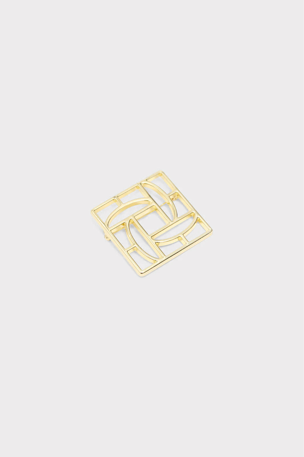 Monogram Brooch Gold
