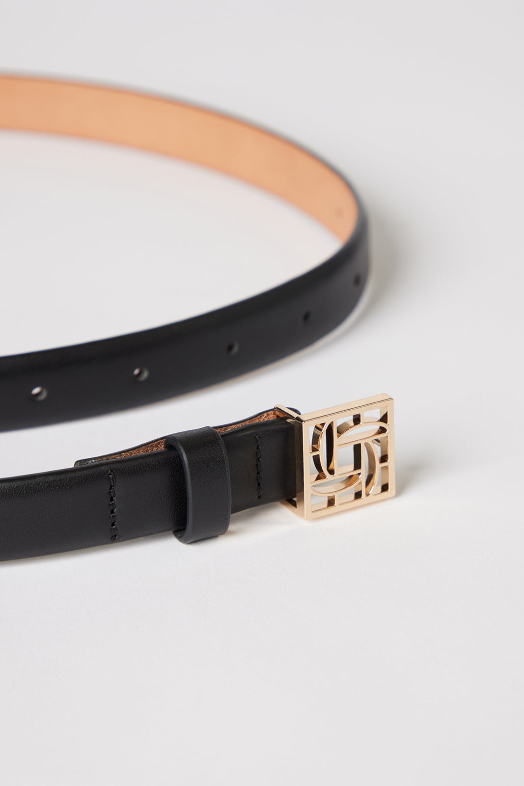 Monogram Belt Black