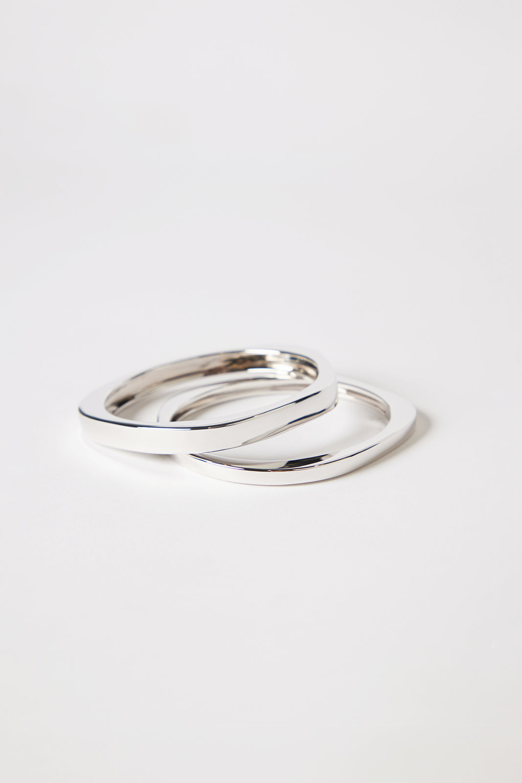 Chroma Bangle Stack Silver