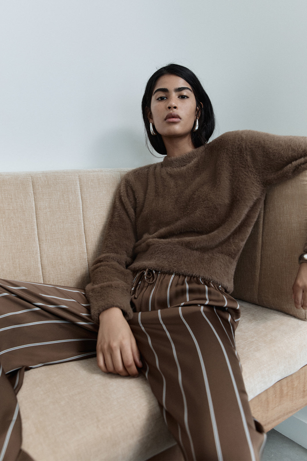 Tate Knit Top Tan