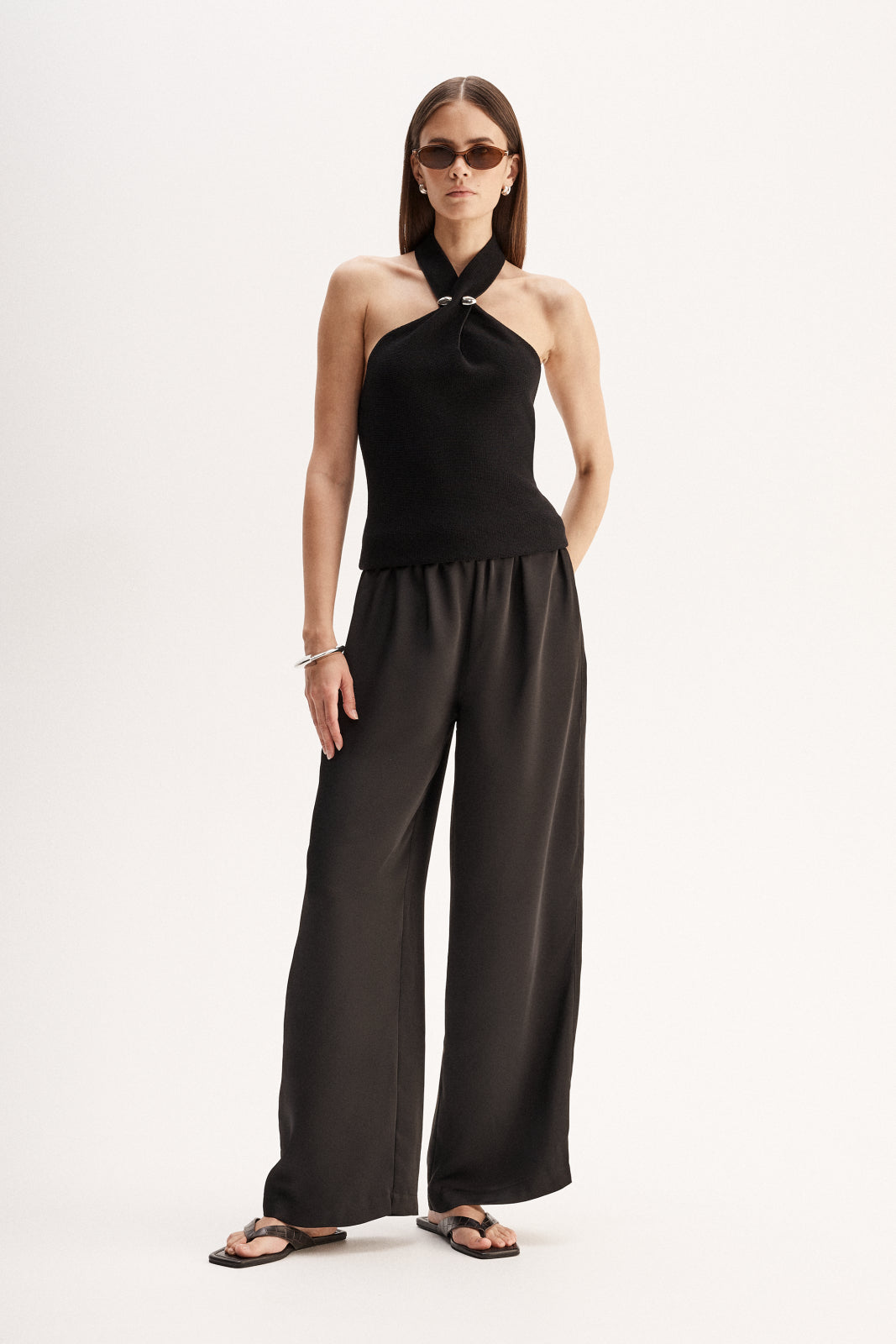 Zinnia Knit Top Black