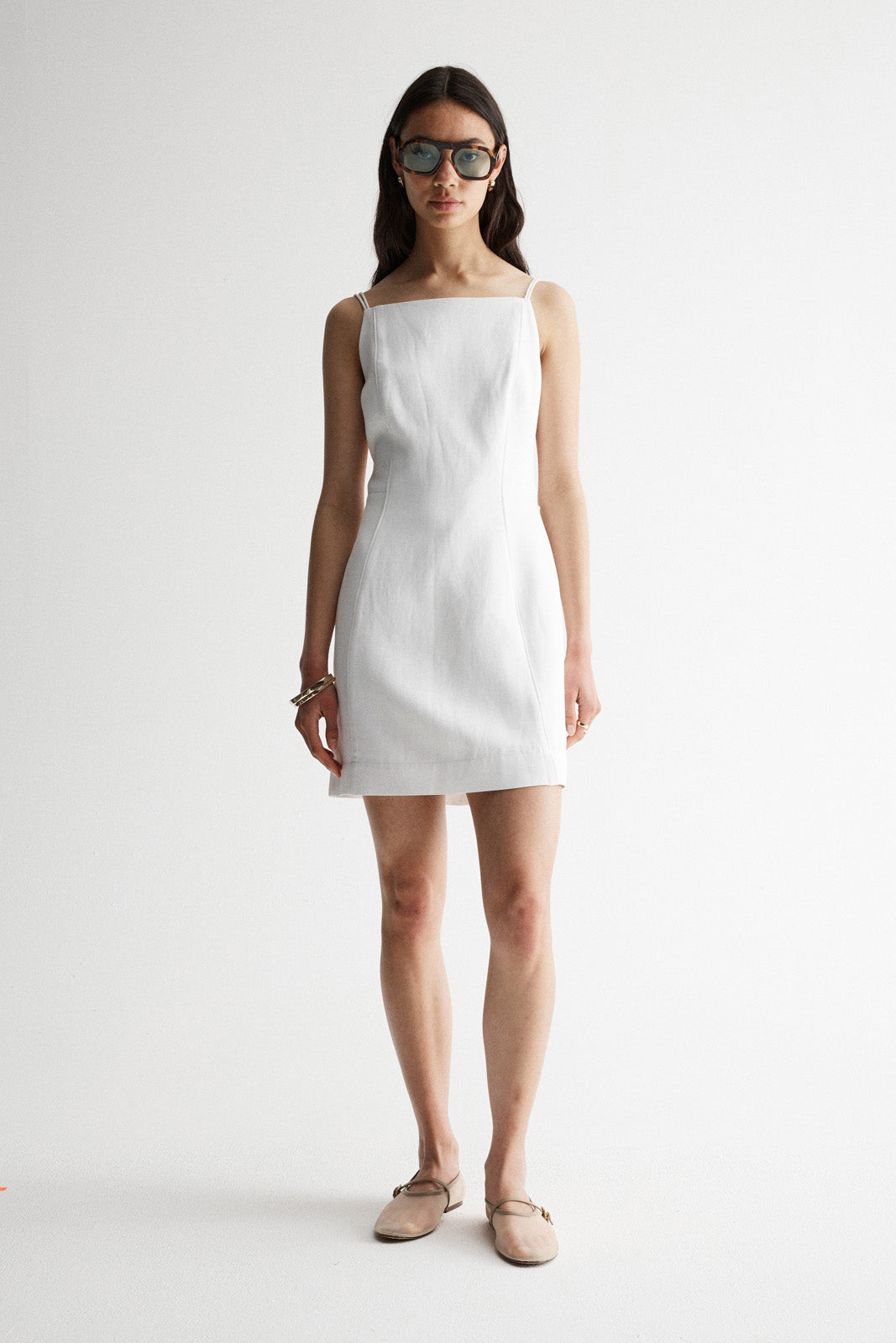 Mahina Dress White