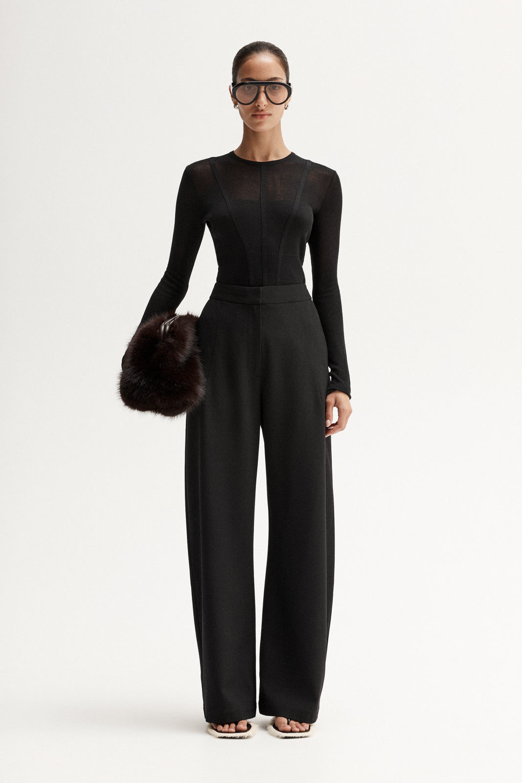 Silia Knit Top Black