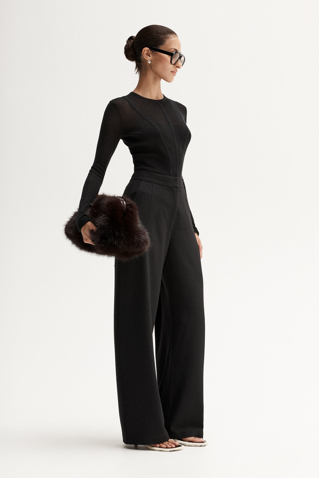 Silia Knit Top Black