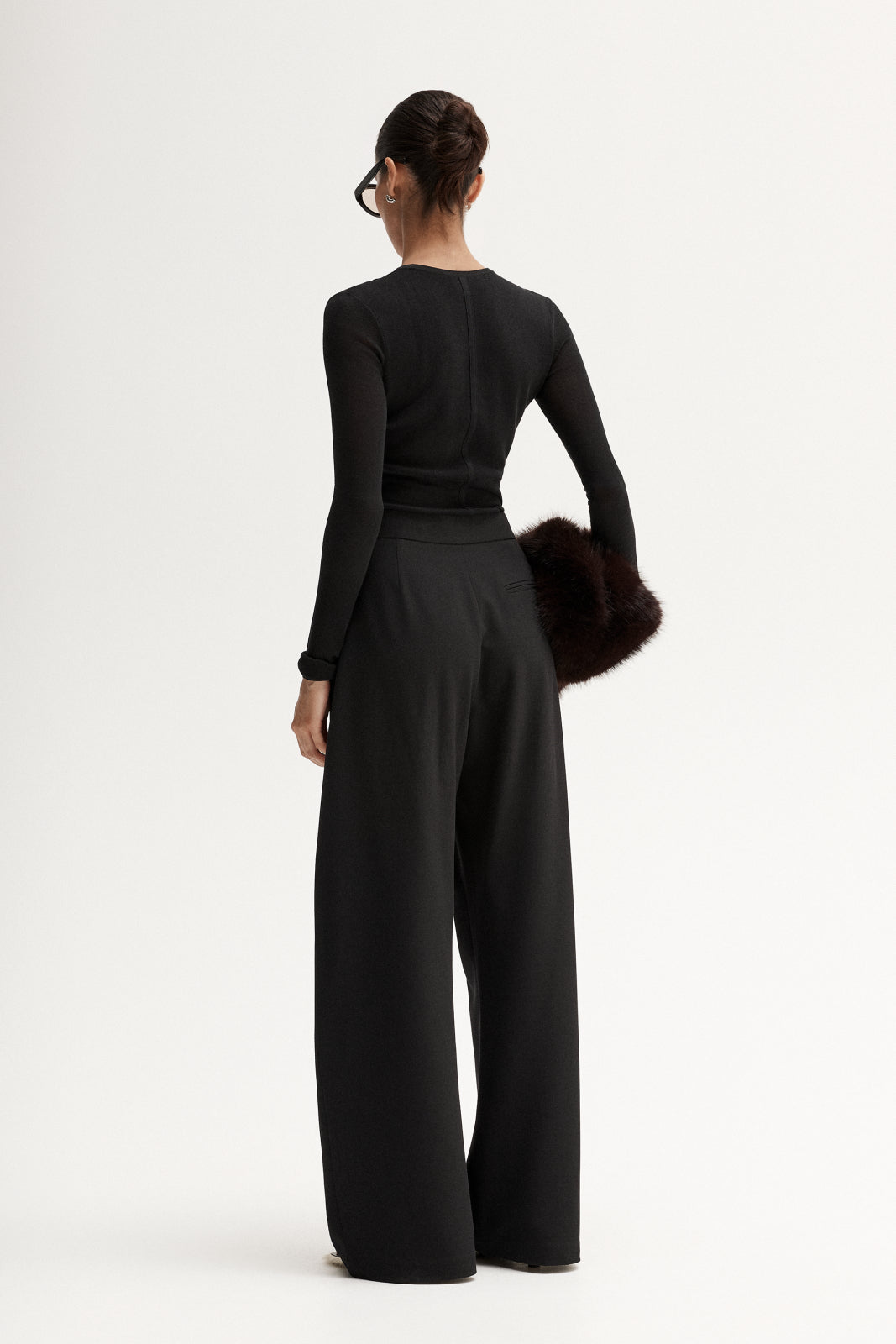 Silia Knit Top Black