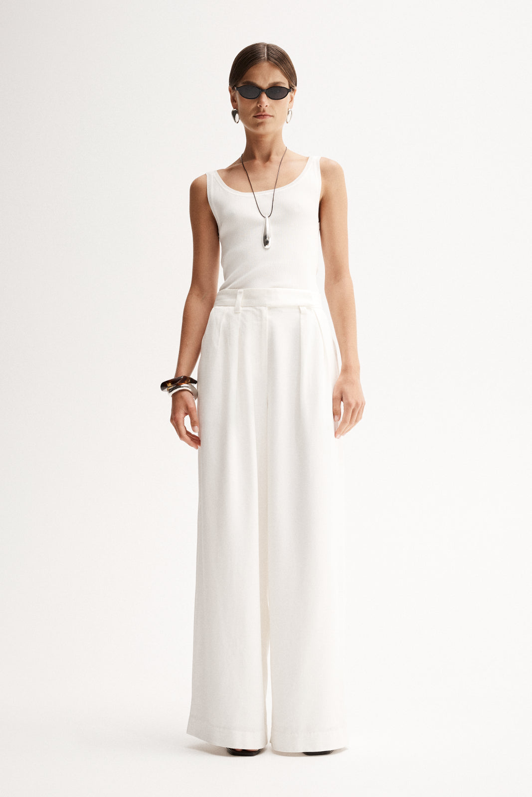 Isabella Pant White