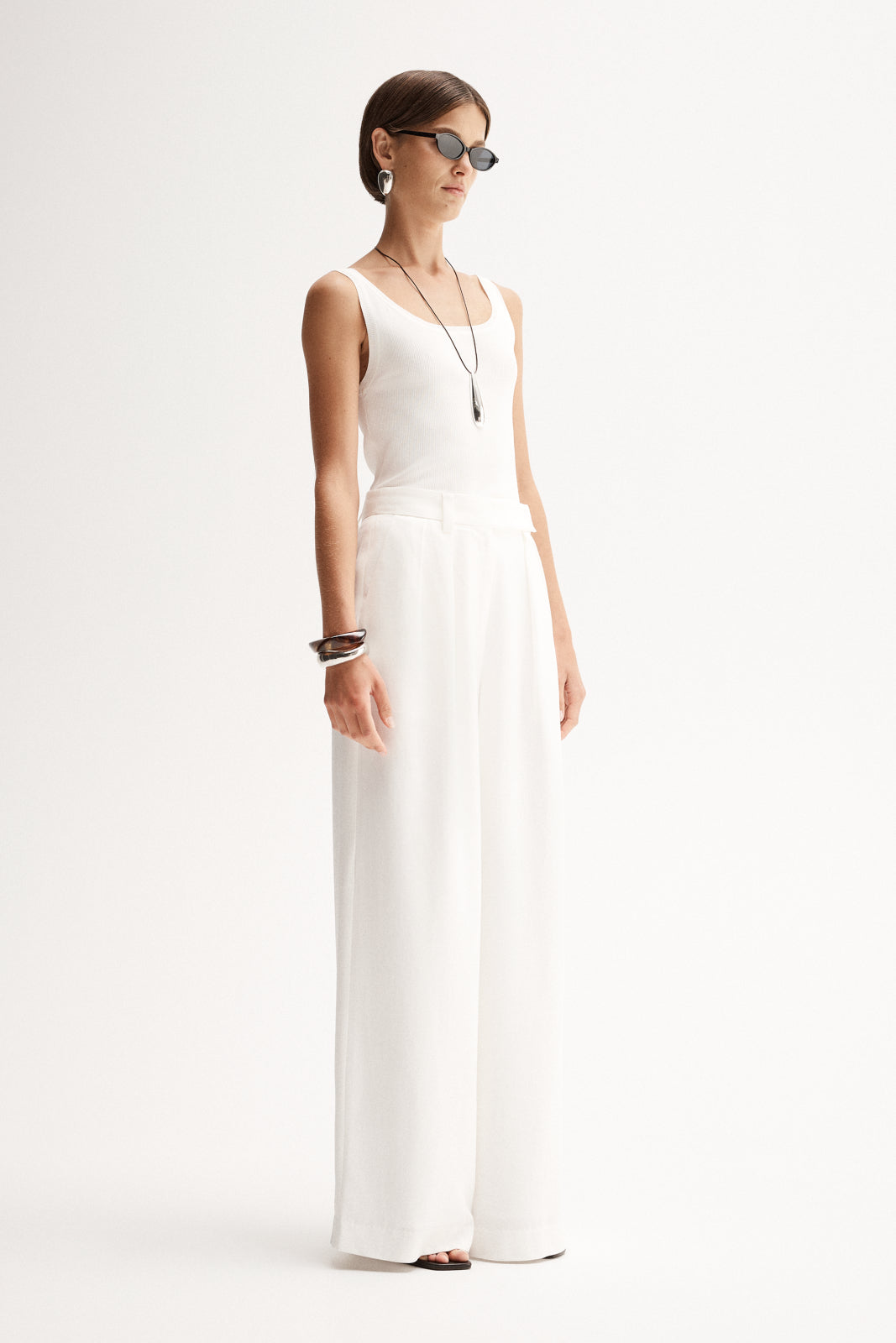 Isabella Pant White