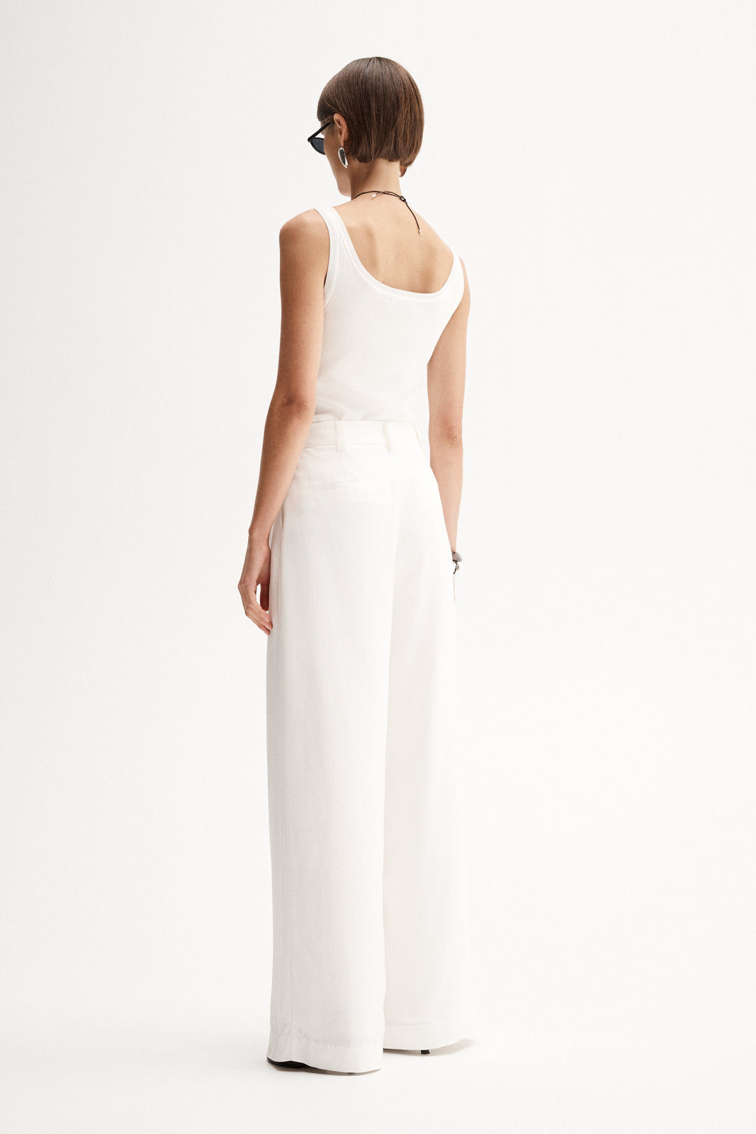 Isabella Pant White