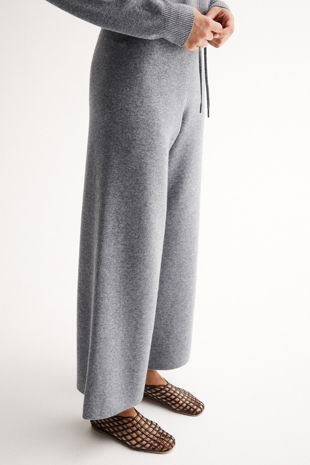 Rhyder Knit Pant Charcoal Marle