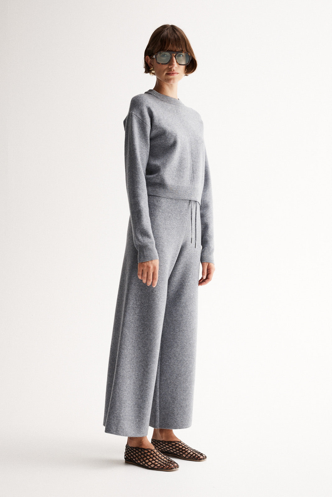 Rhyder Knit Pant Charcoal Marle