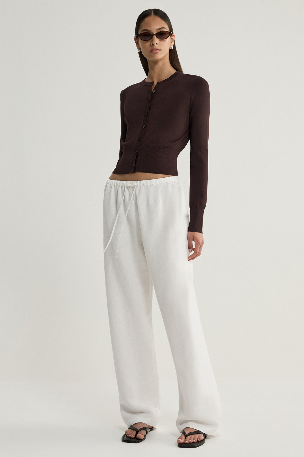 Penny Knit Cardigan Chocolate