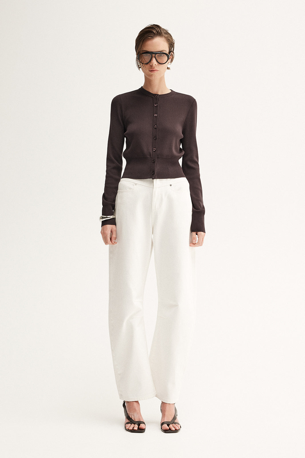 Victoria Knit Cardigan Chocolate