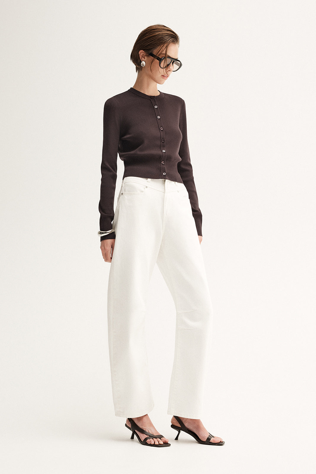 THE TOÉ Victoria Knit Set Brown 中古・古着通販】THE TOE (ザ・トゥー) Victoria Knit Set グレー