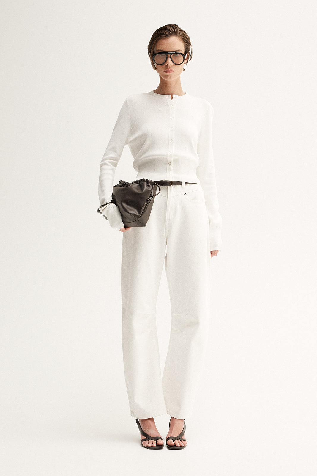 Victoria Knit Cardigan White