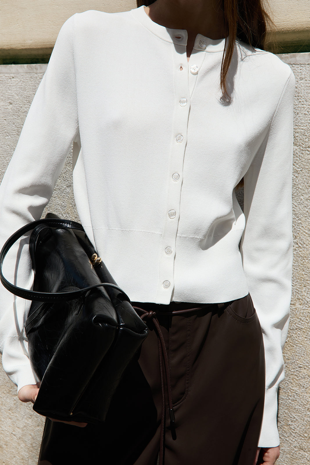 Victoria Knit Cardigan White