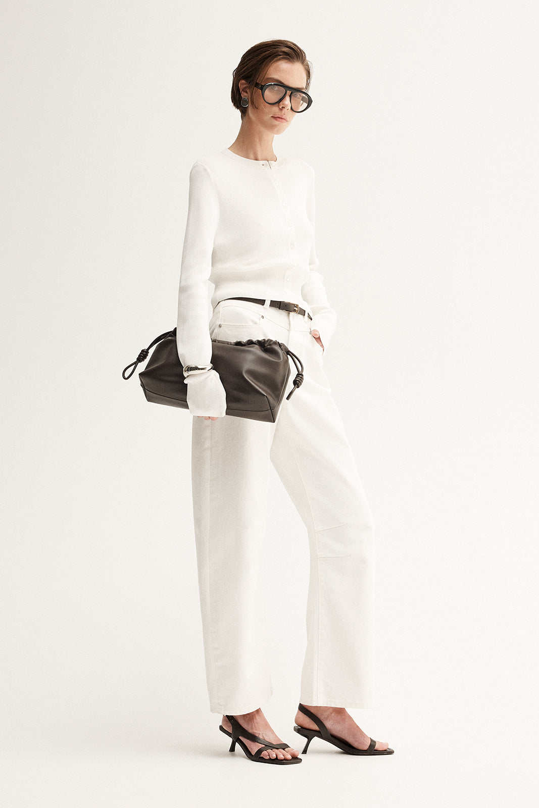Victoria Knit Cardigan White