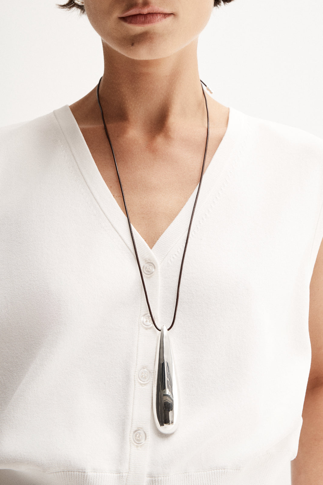Halifax Knit Vest White