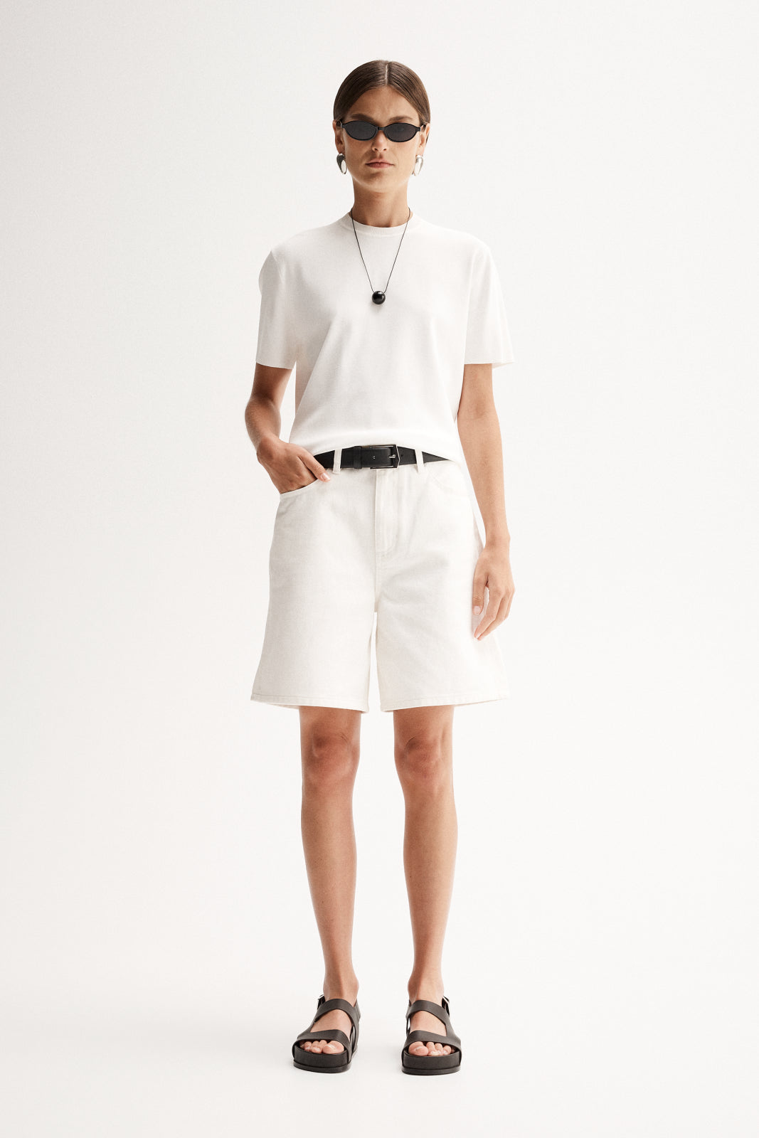 Wilbour Knit Tee White