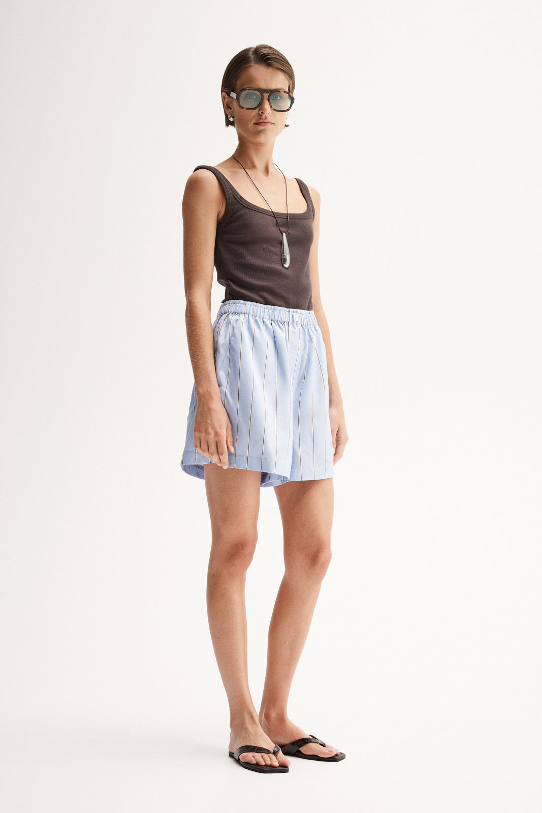 Henry Stripe Short Blue Stripe