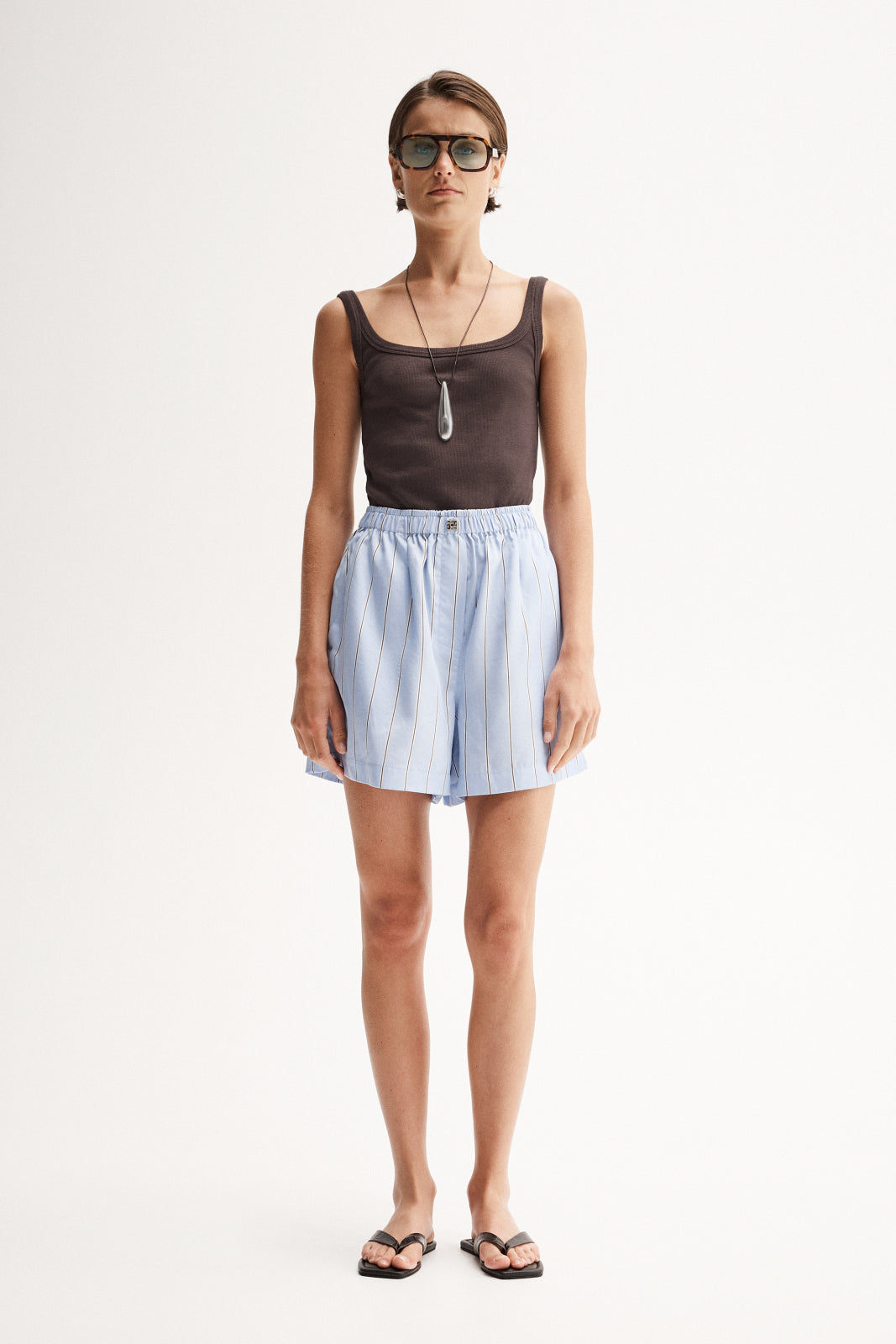 Henry Stripe Short Blue Stripe