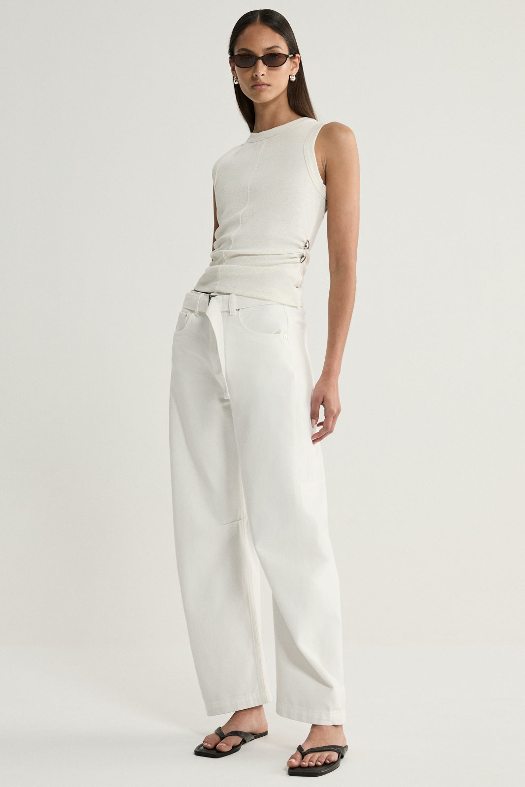 Charlie Top White Marle