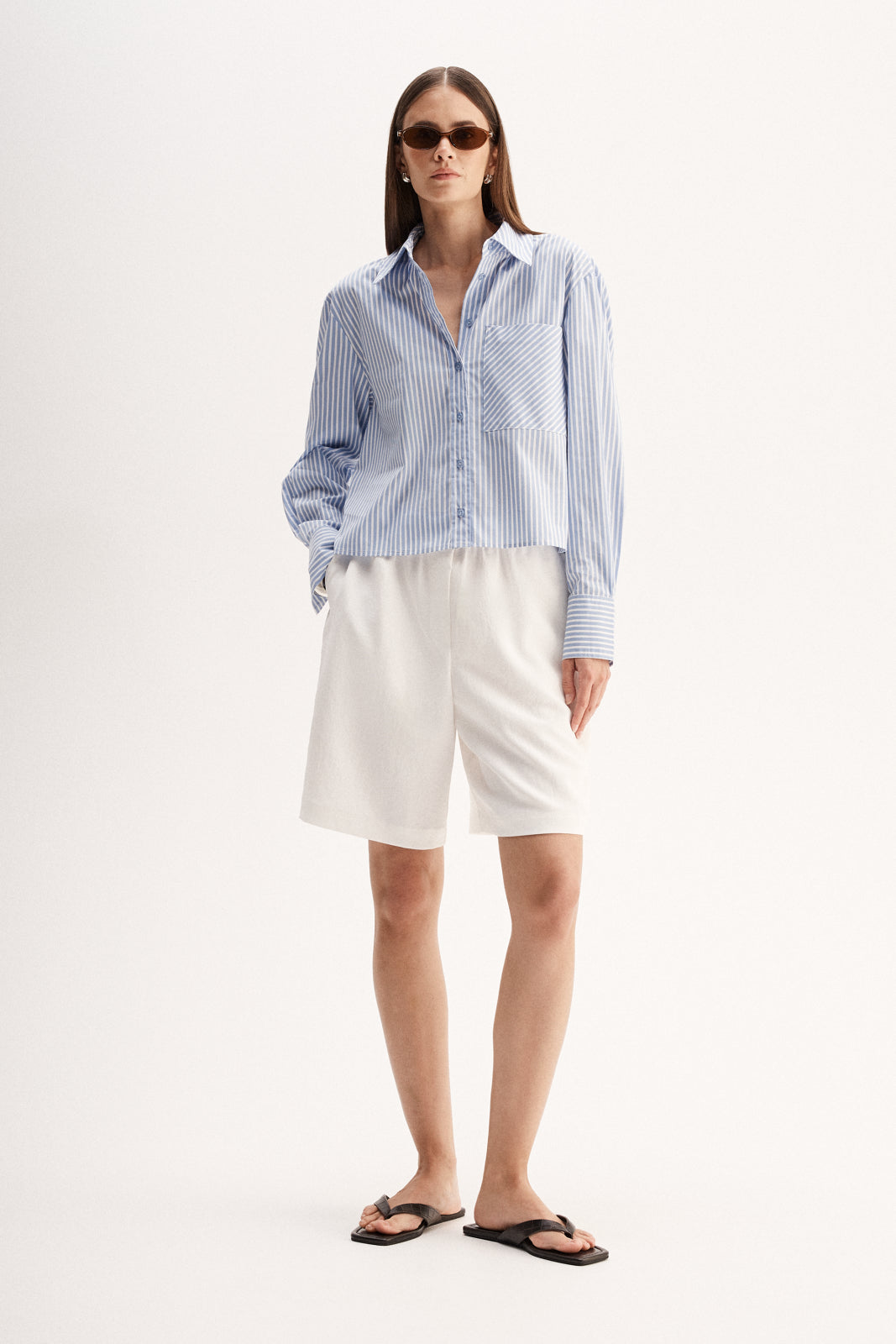 Dash Stripe Shirt Blue Stripe