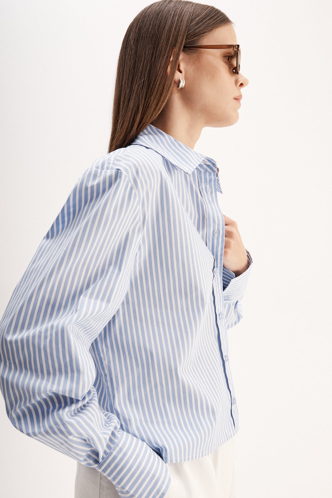 Dash Stripe Shirt Blue Stripe