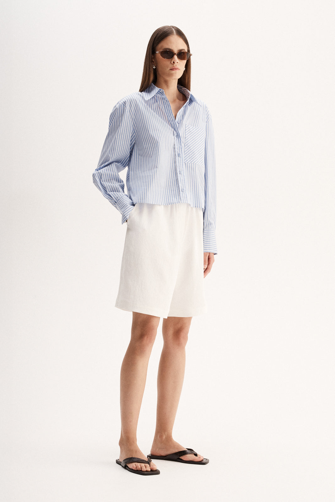 Dash Stripe Shirt Blue Stripe