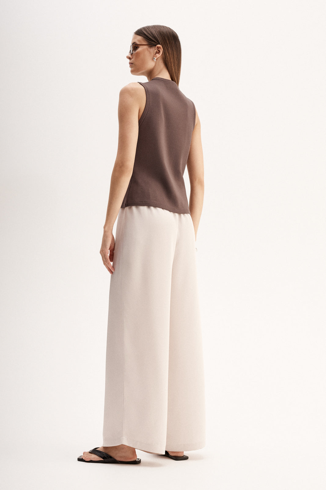 Lana Knit Vest Chocolate