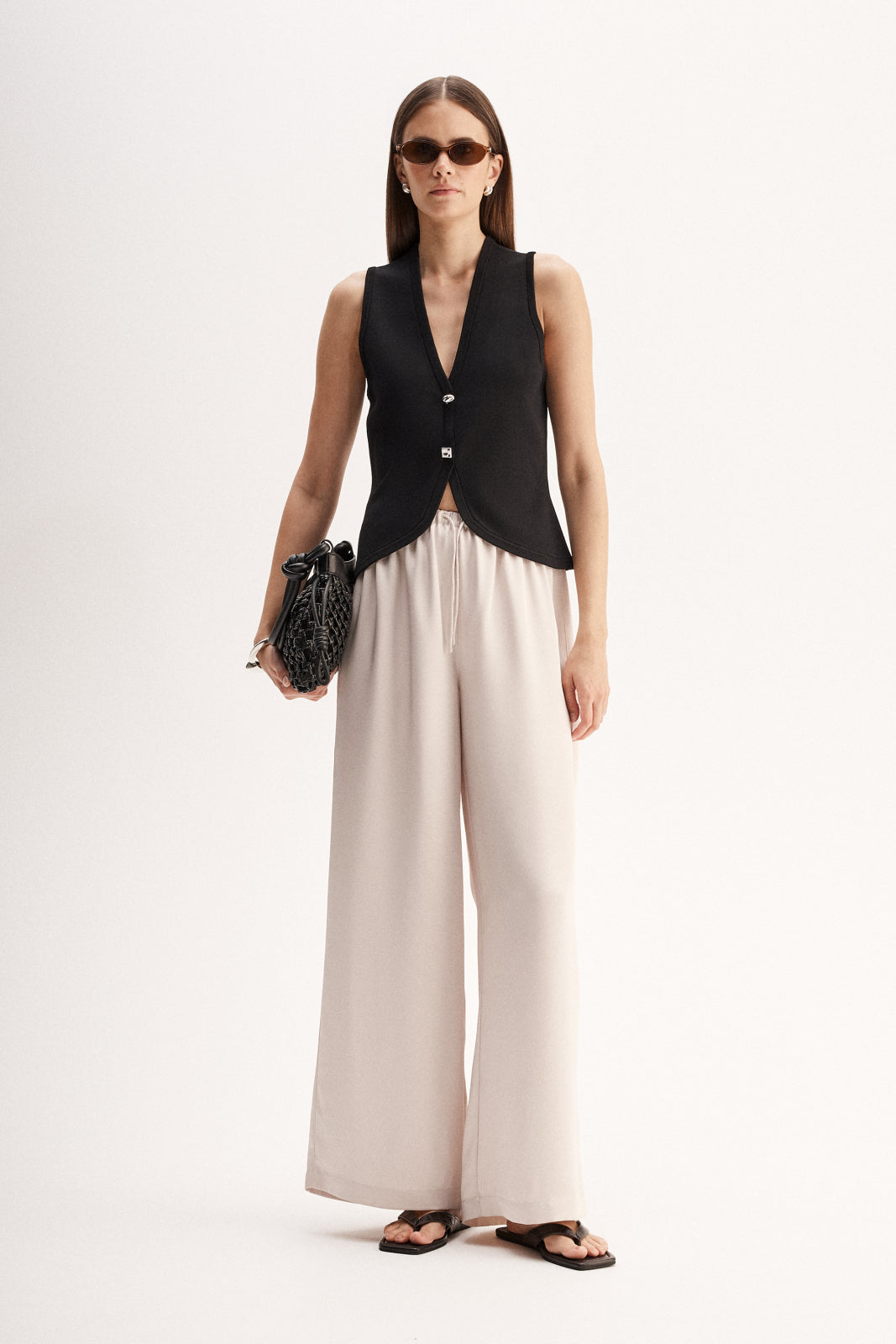 Lana Knit Vest Black