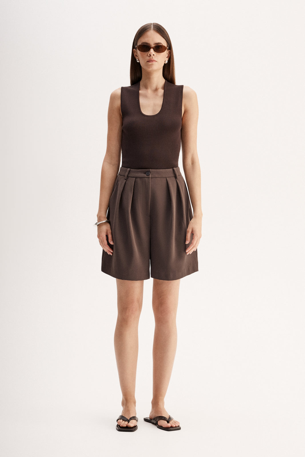 Hayes Knit Top Chocolate
