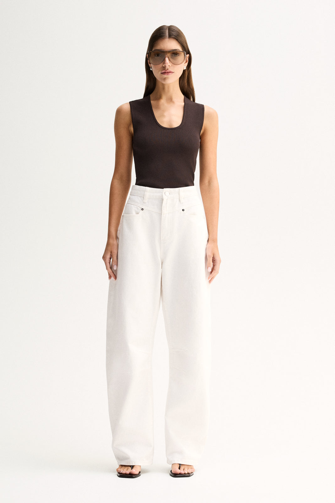 Hayes Knit Top Chocolate
