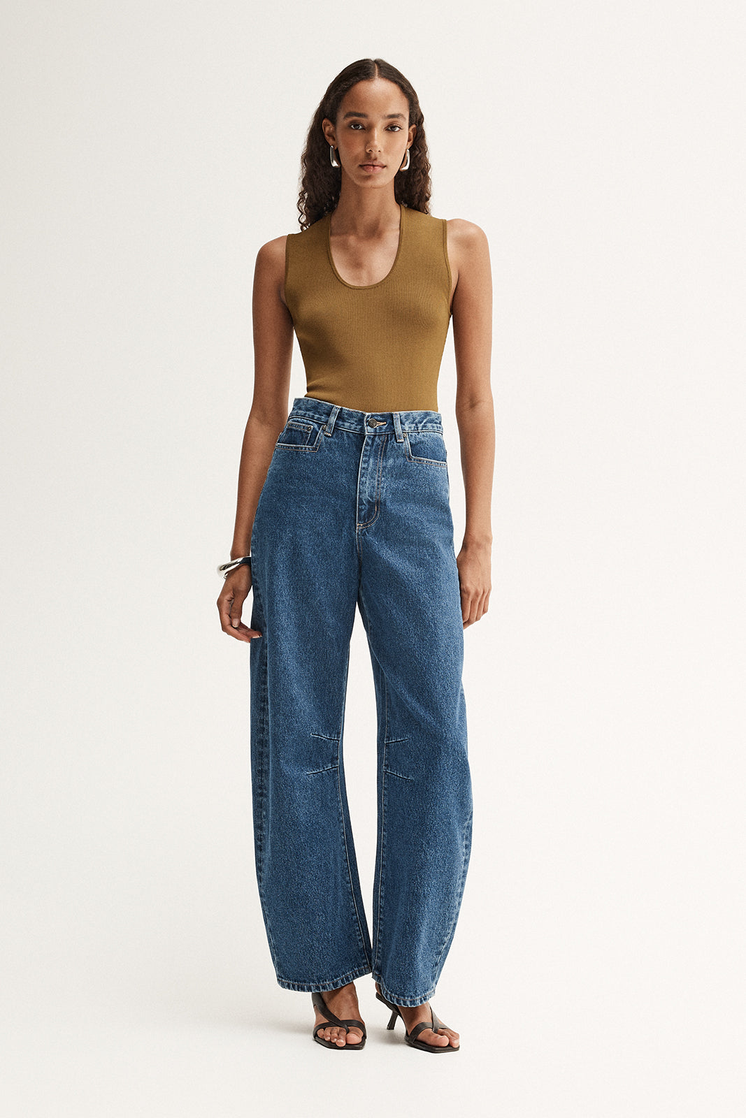 Hayes Knit Top Moss