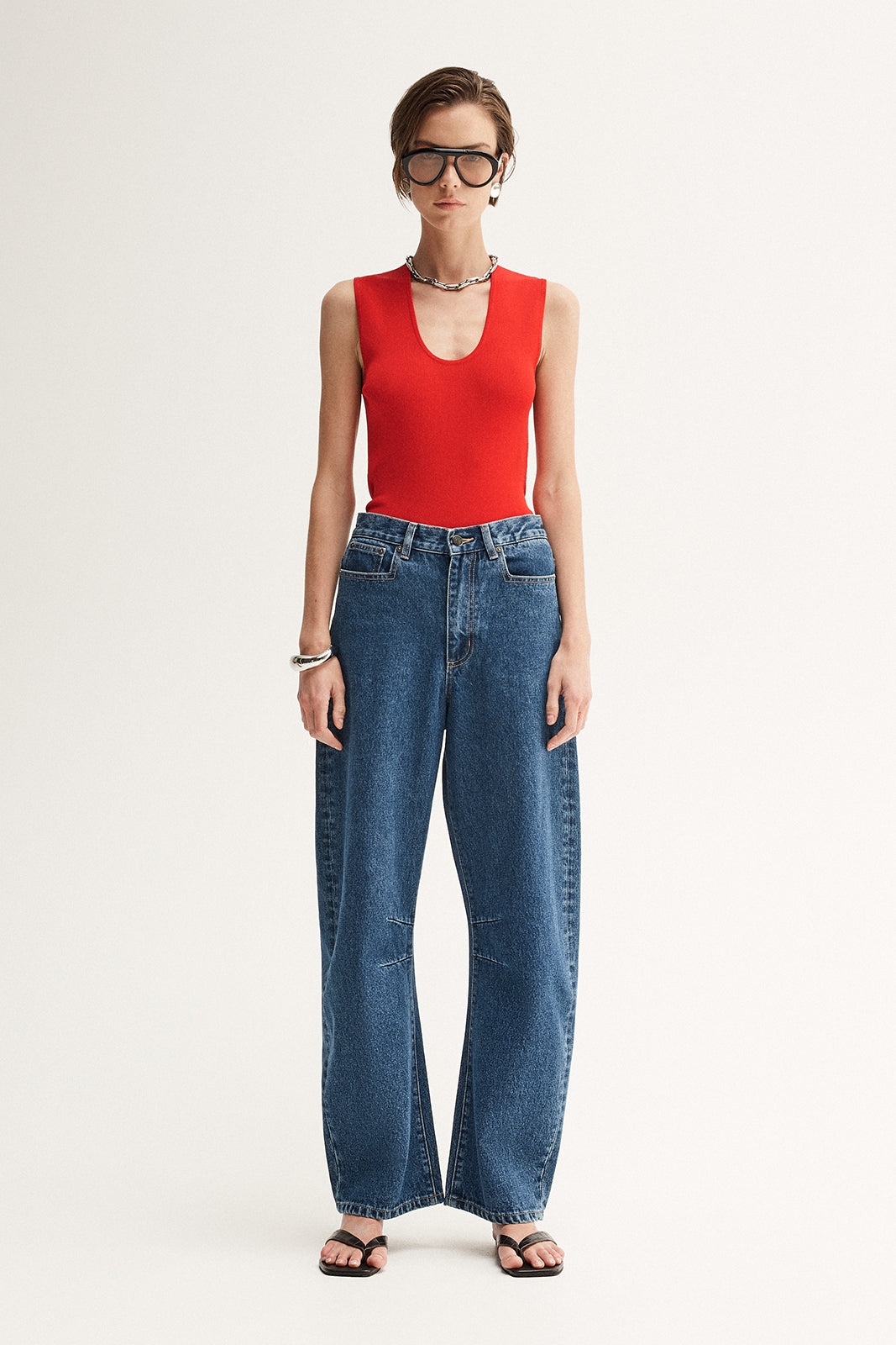 Hayes Knit Top Crimson
