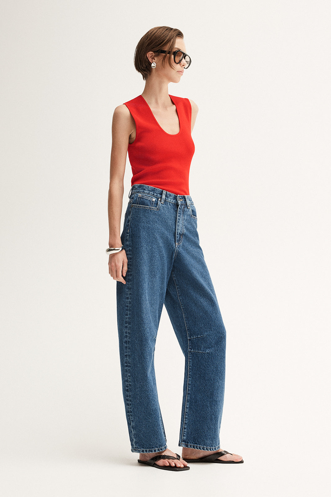 Hayes Knit Top Crimson