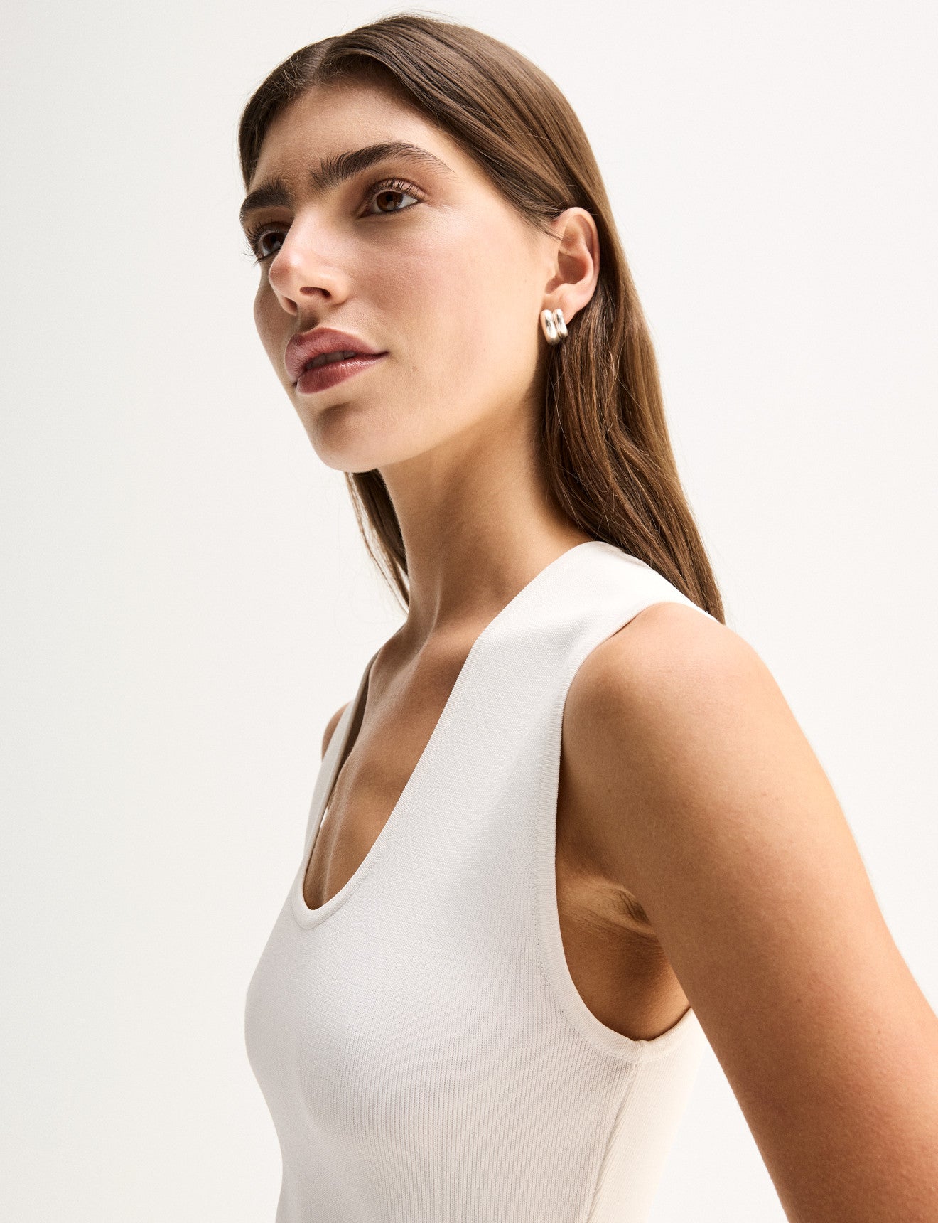 Hayes Knit Top White