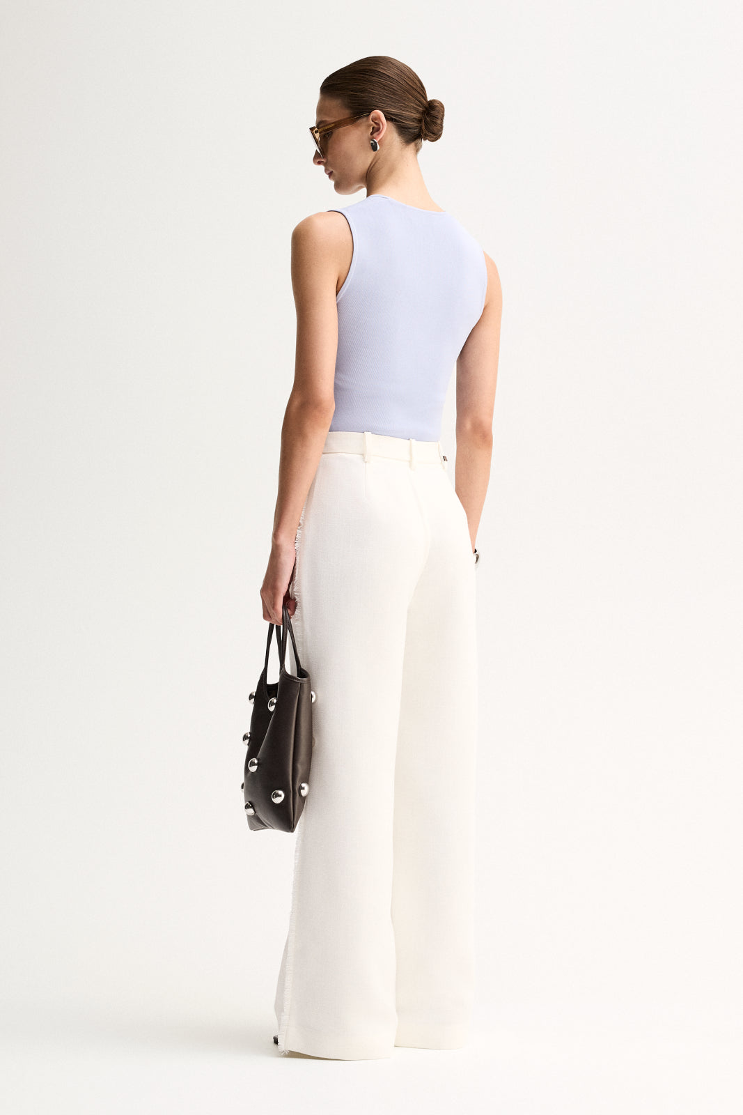 Hayes Knit Top Pale Blue