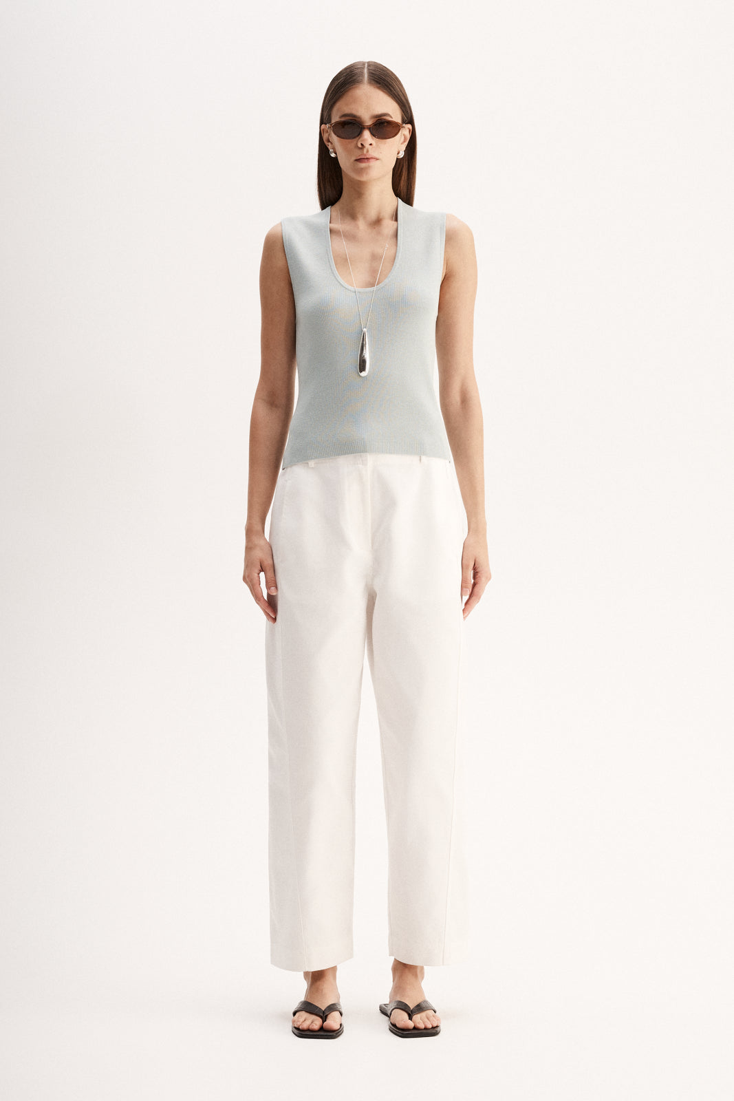 Blair Knit Top Light Blue