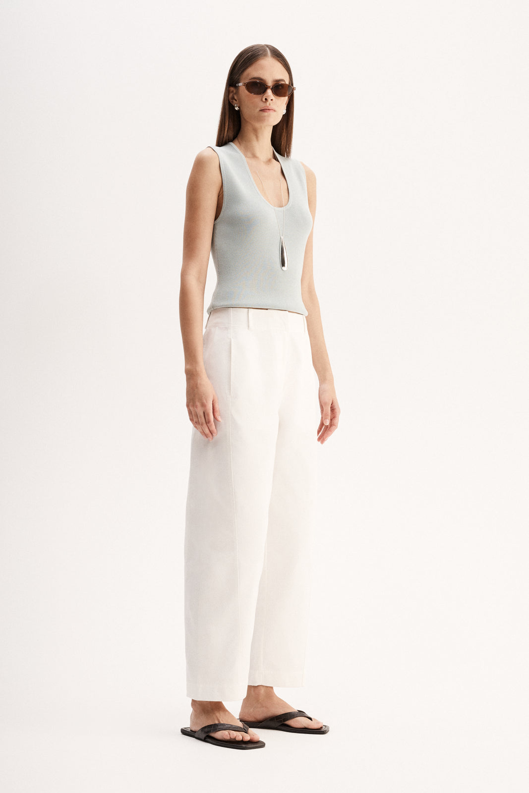 Blair Knit Top Light Blue