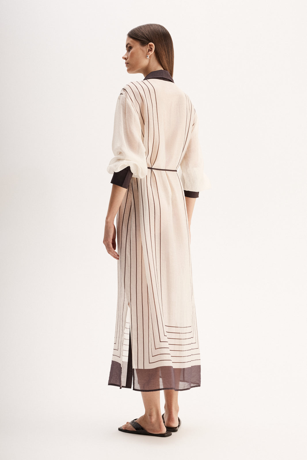 Havana Maxi Dress Chocolate Stripe