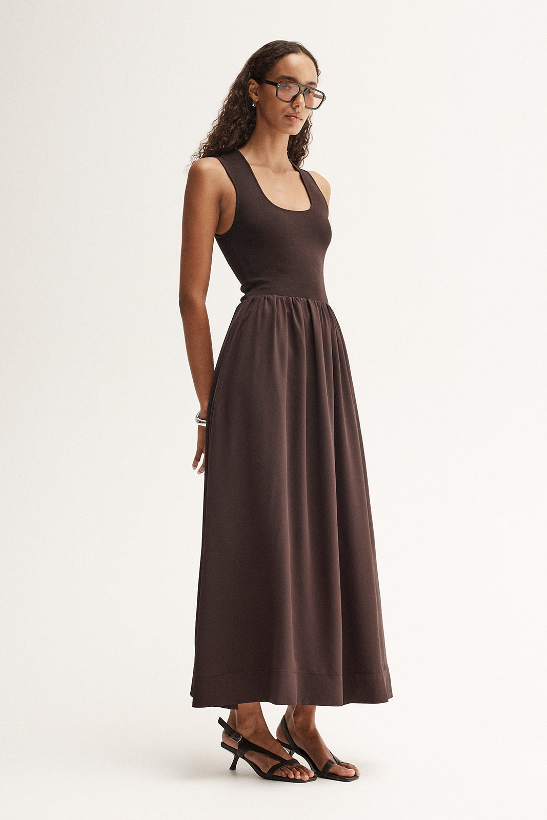Drew Maxi Dress Chocolate