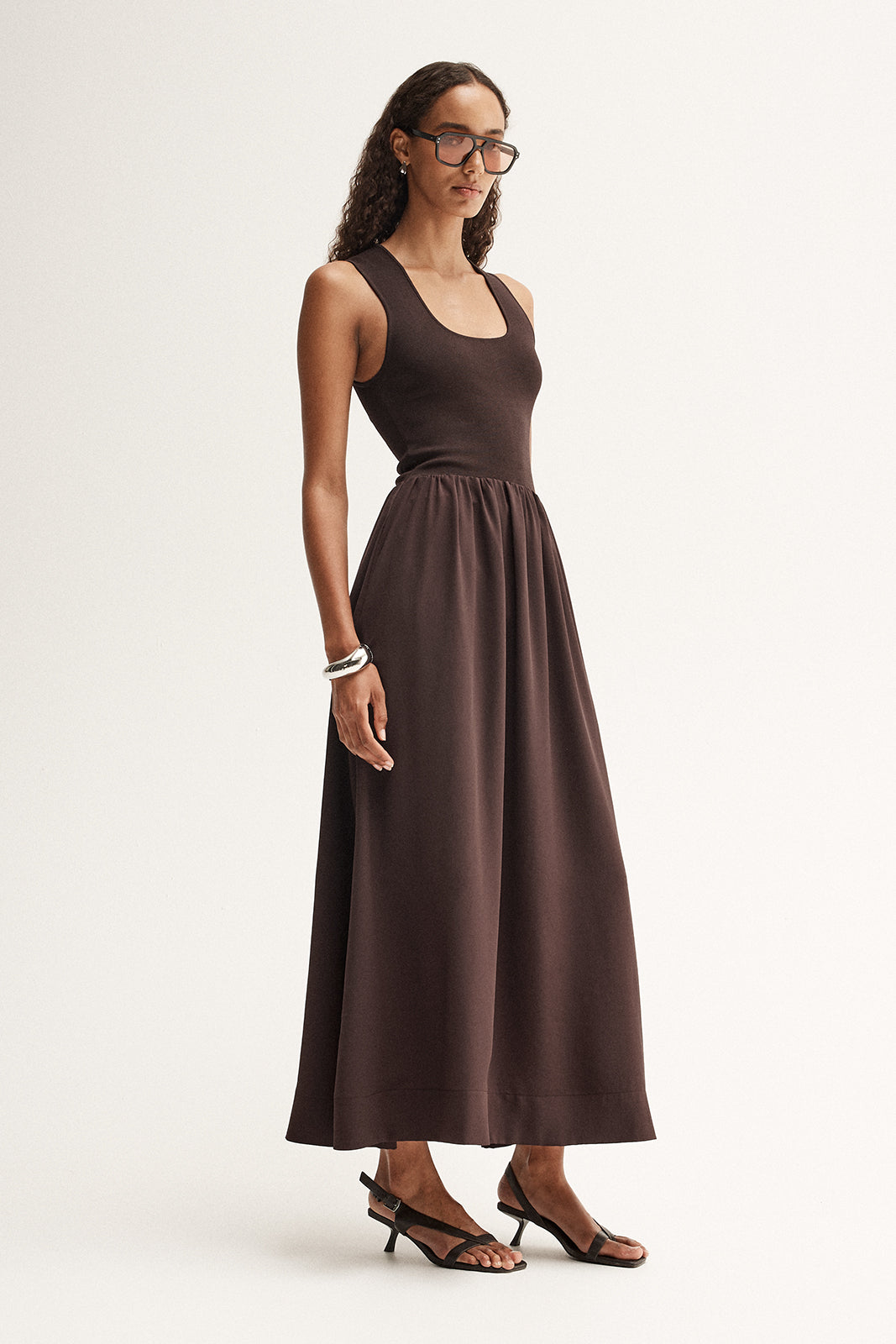 Drew Maxi Dress Chocolate