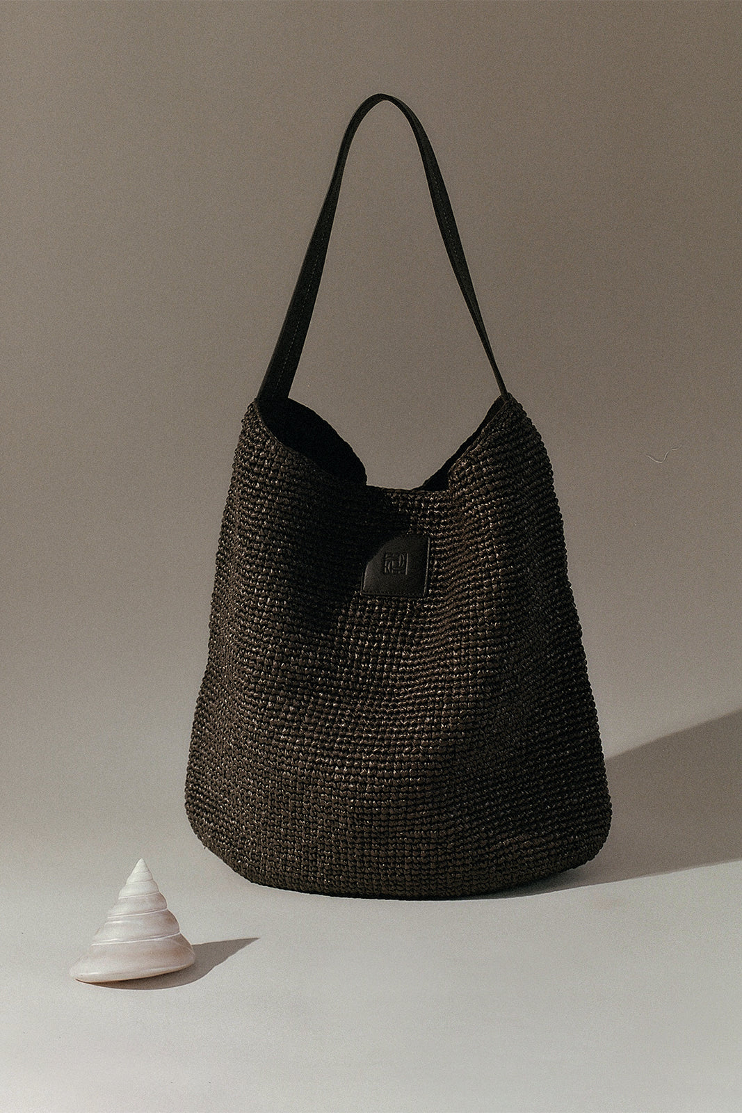Maya Oversized Beach Bag Chocolate